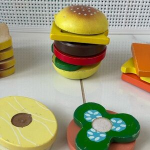 Melissa and Doug Wooden Play Food Lot Replacement Parts for Toddler Play
